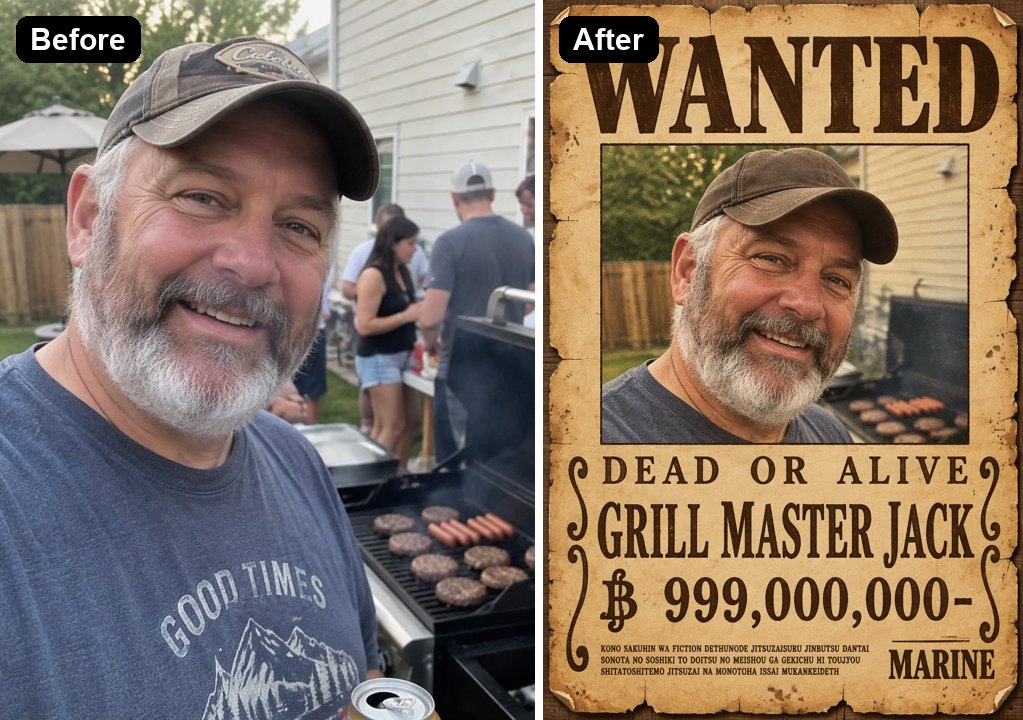 ein Vater am Grill als Steckbrief für Grill Master Jack