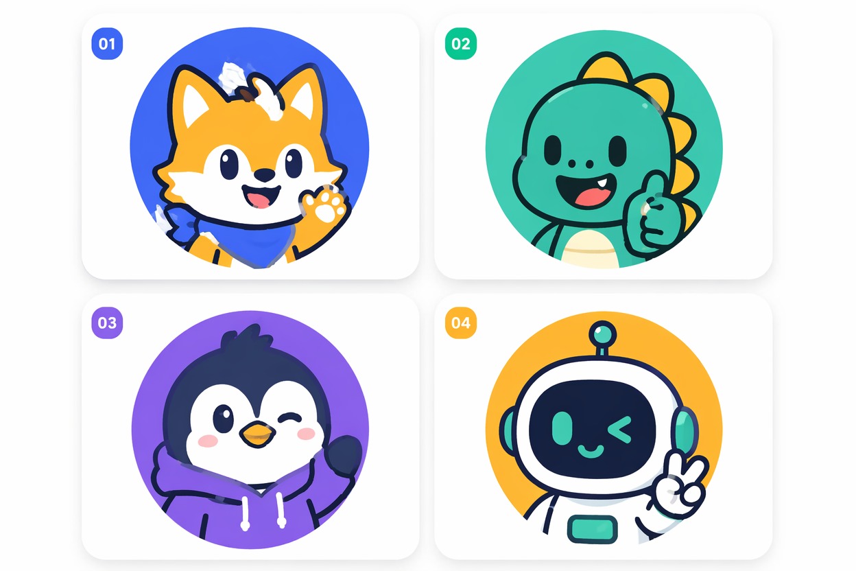 Bold original mascot icon for a creator channel