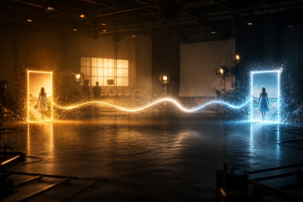 Single continuous film set illustrating first and last frame control
