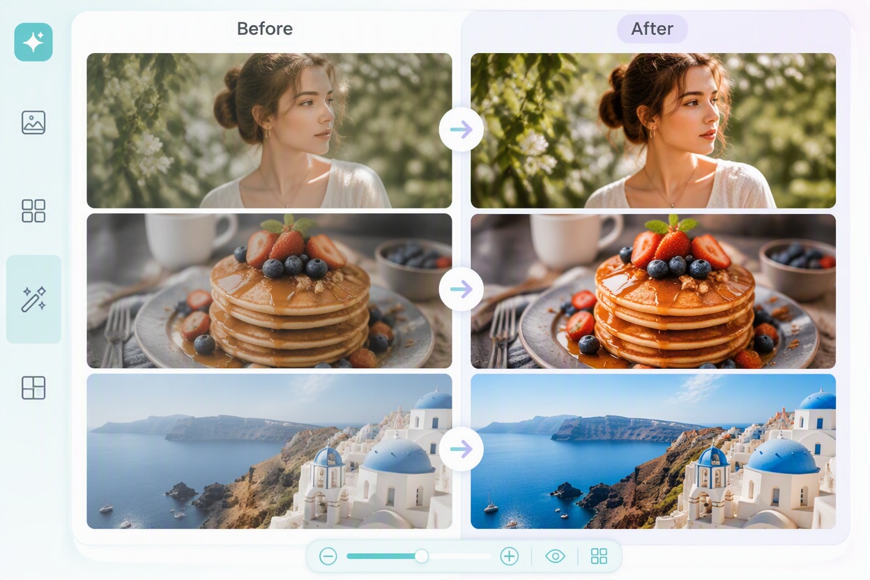PhotoGrid Image Enhancer: create sharper images for collages