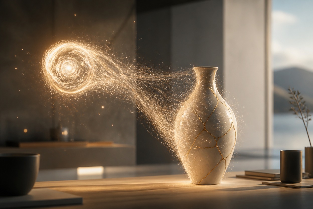 Detailed imaginative scene representing prompt-based image generation