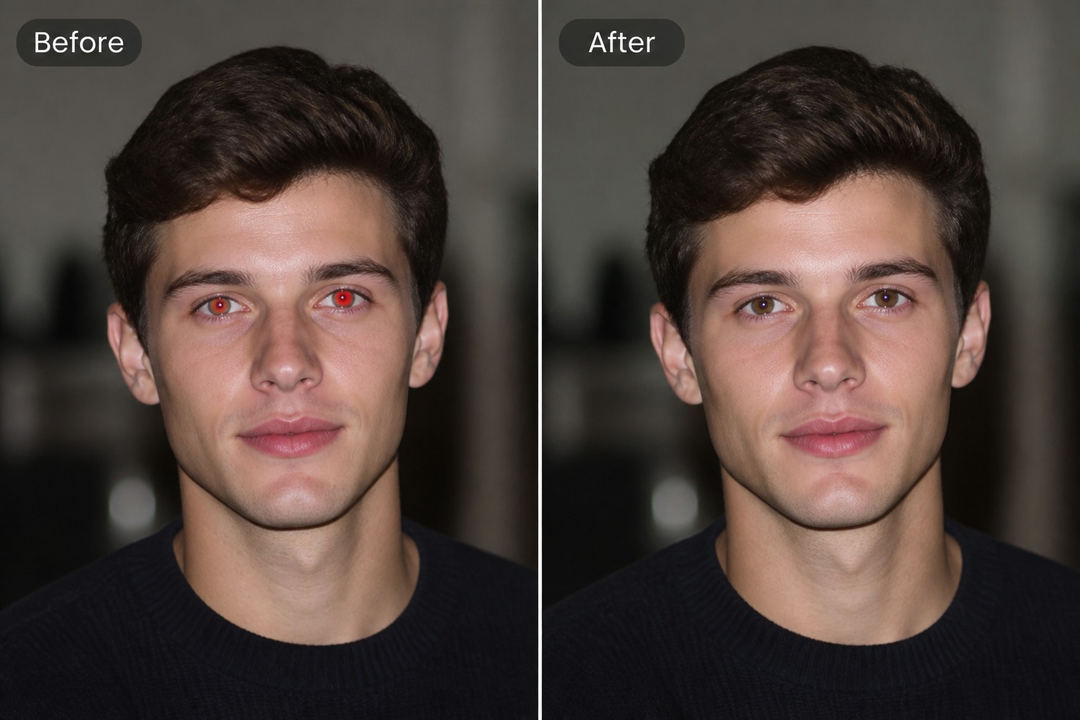 fix red eye in family photos