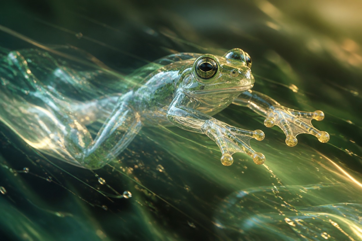 Cinematic glass frog scene illustrating Seedance 2.0 Fast API video generation