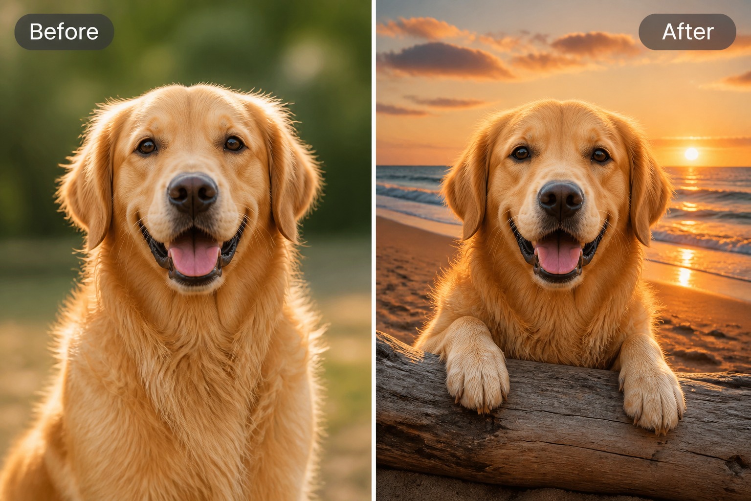 pet avatar example made with AI animal face swap
