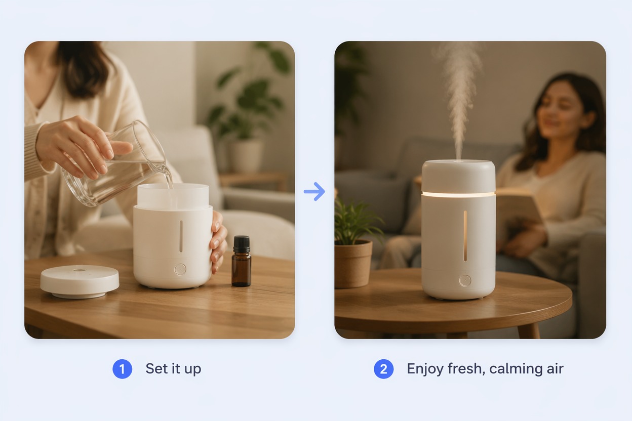 AI UGC Video Generator showing a product in a real-life scenario