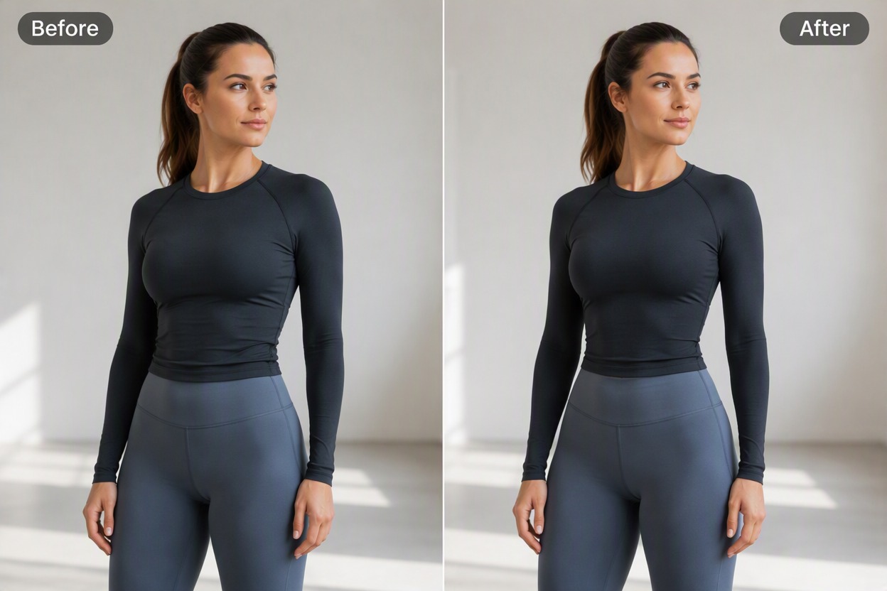 Body Beauty Enhancer example for prepare polished portrait and campaign variations