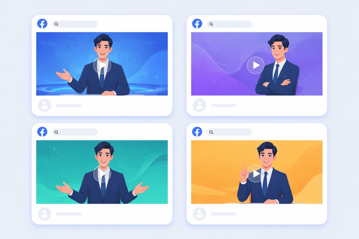 AI newscaster creating consistent video updates