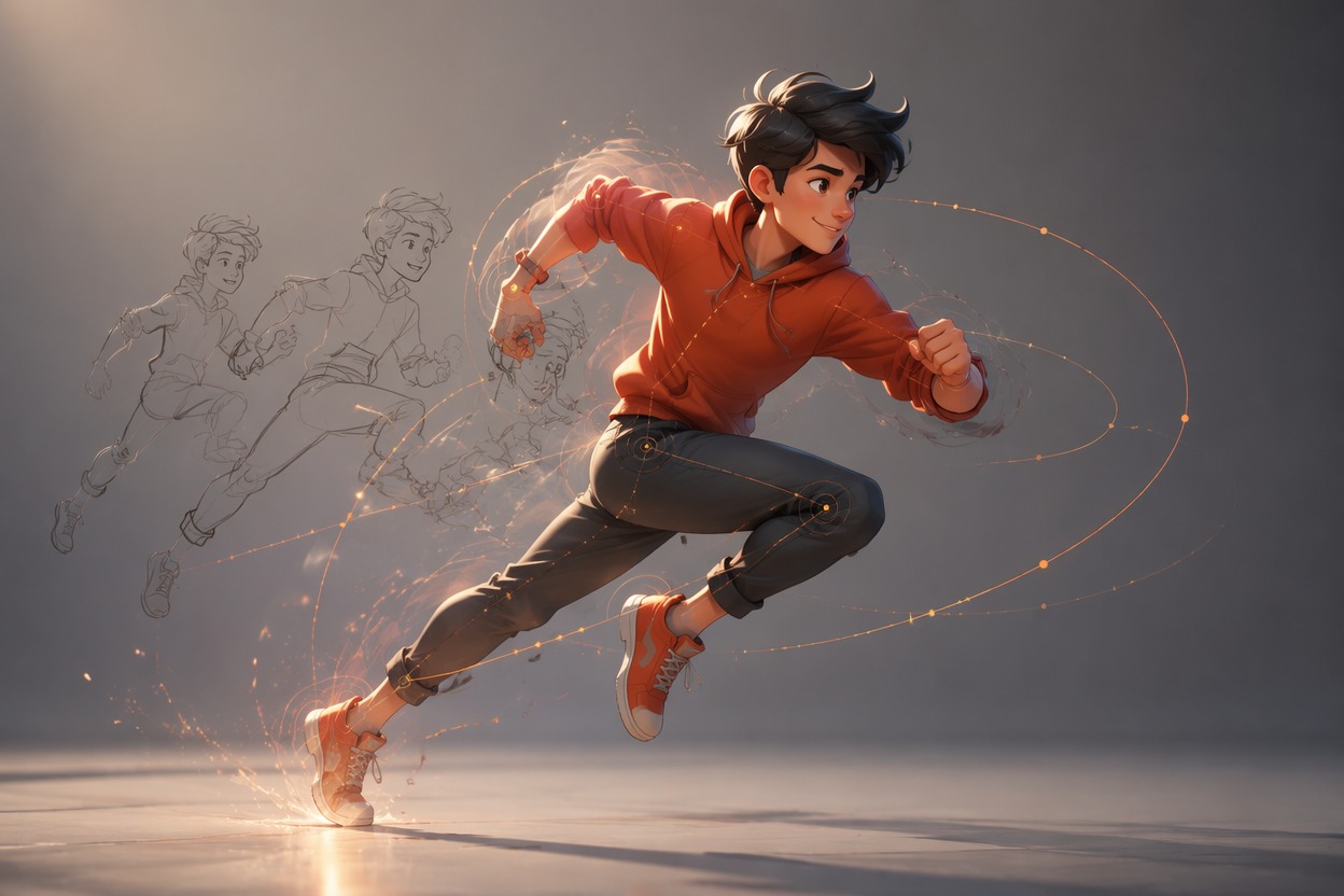2D-Animations-Ersteller-Visualisierung für das Animieren von Illustrationen