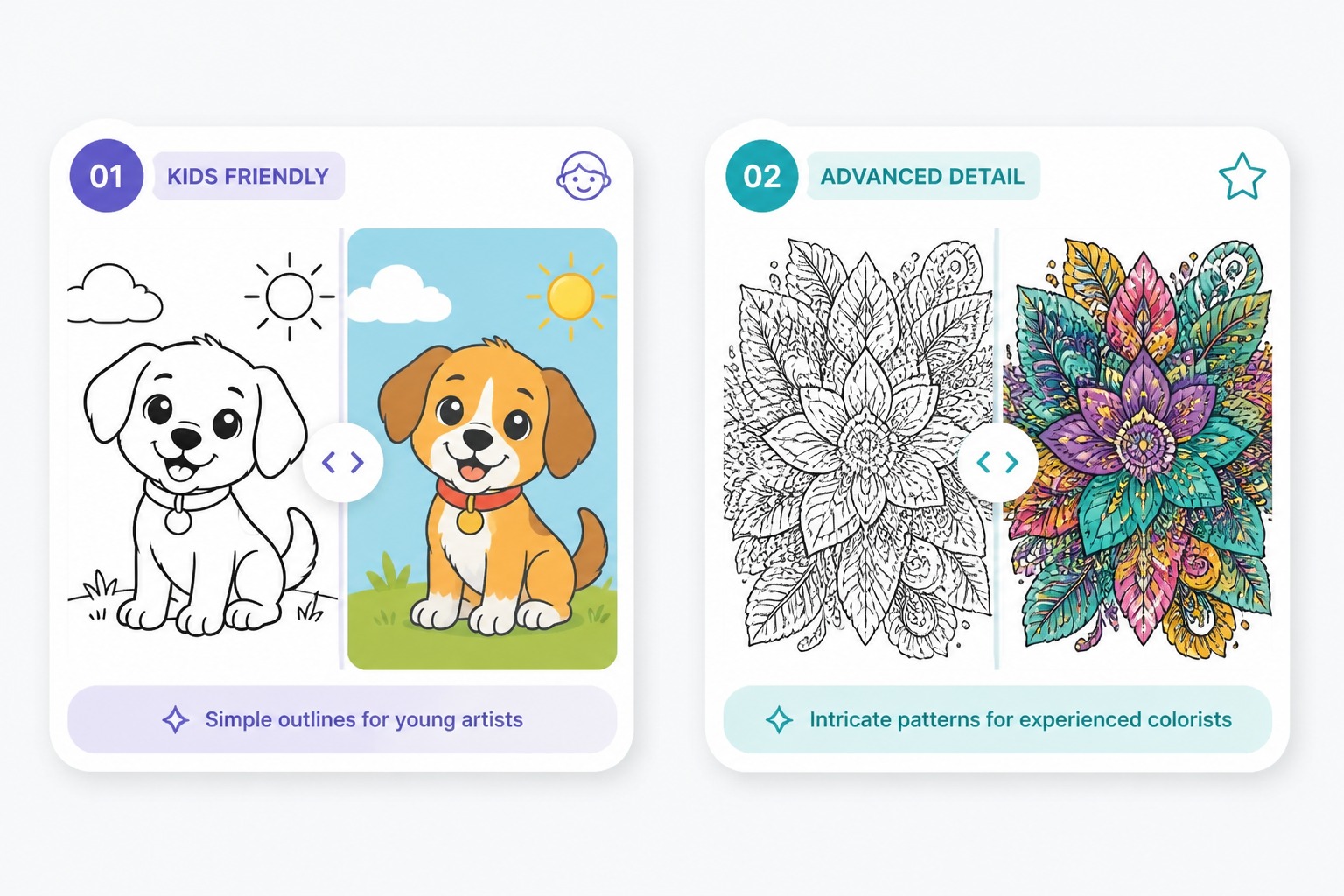 image convertie en coloriage