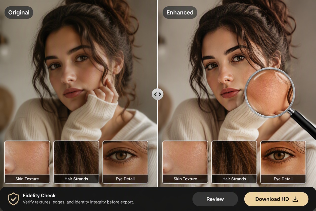 Polished image enhancement for social and promotional content