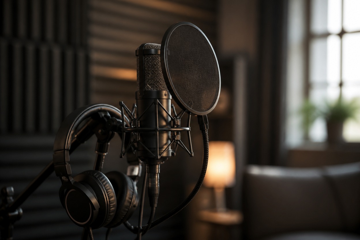 Voice recording session for audio-driven talking avatar video