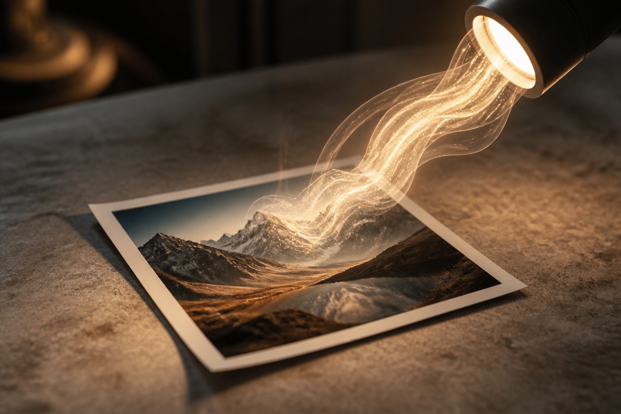 Studio still life representing reference-guided image editing