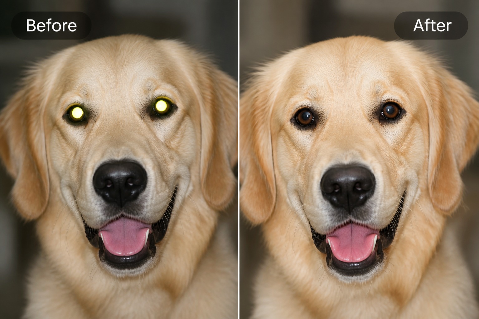 red eye picture editor for pet photo