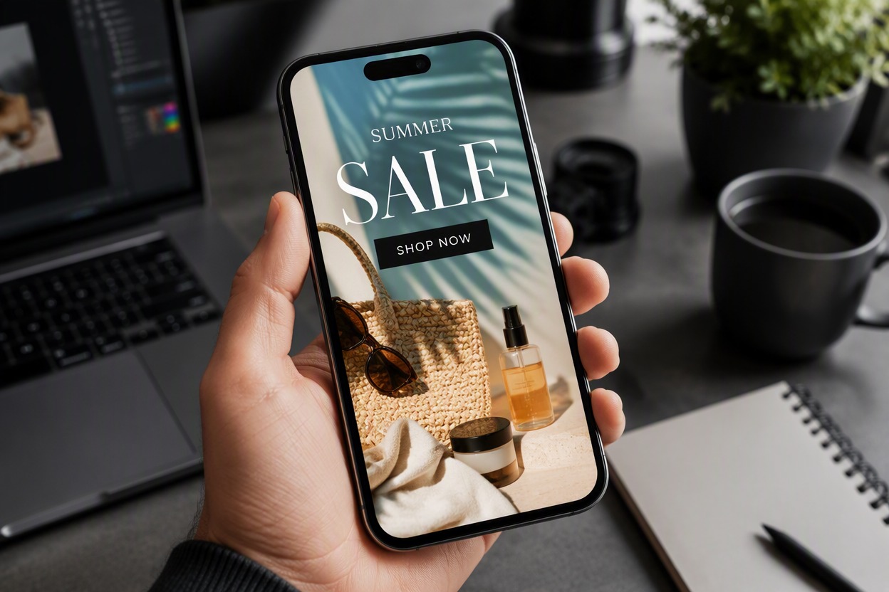 Add Text To Image example for build social and campaign graphics