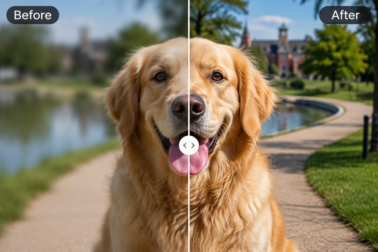 PhotoGrid Image Enhancer: enhance pet and travel photo details