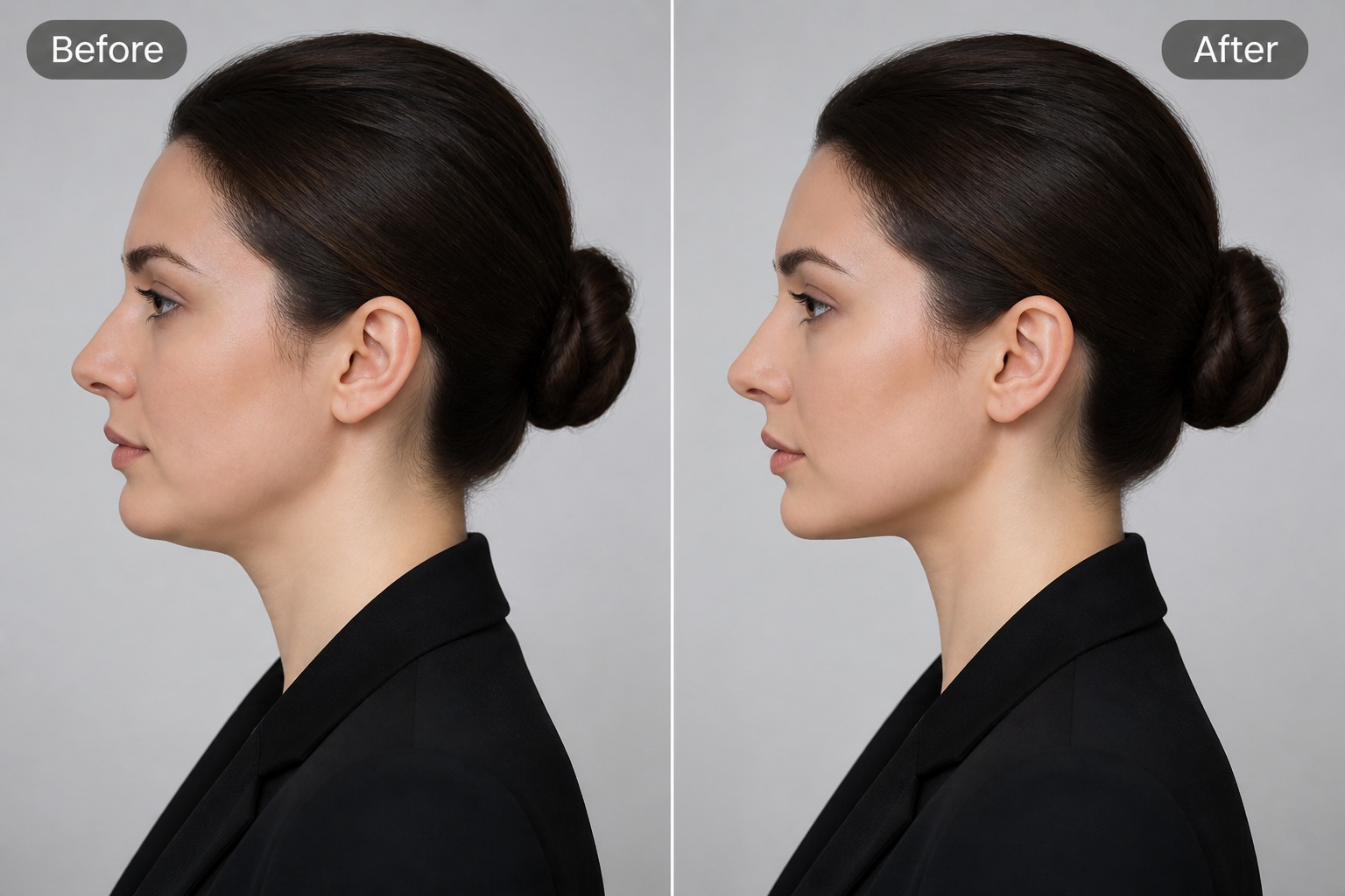 AI make face slimmer profile photo preview