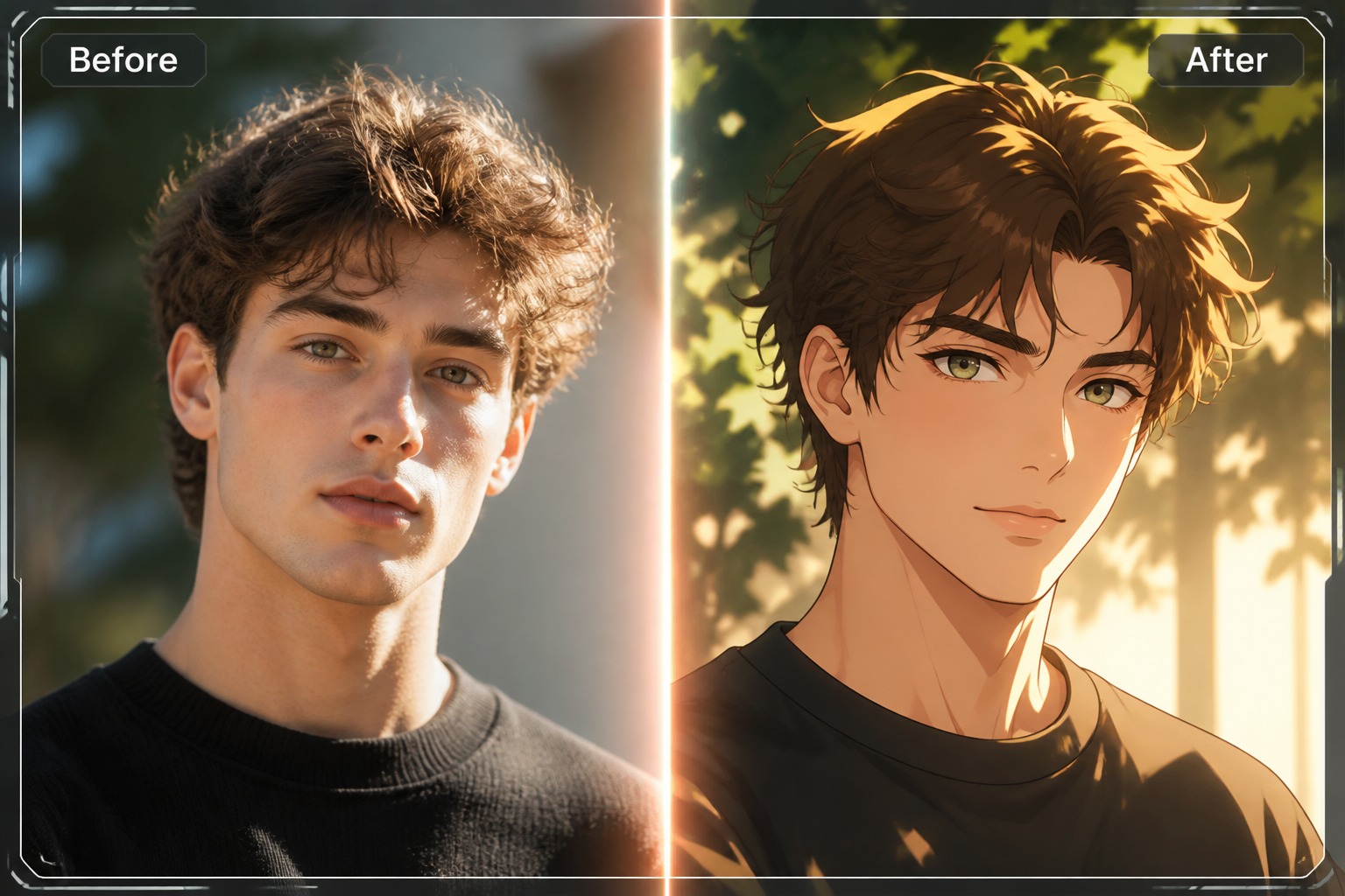 Create Anime Character Edits example for anime face swap