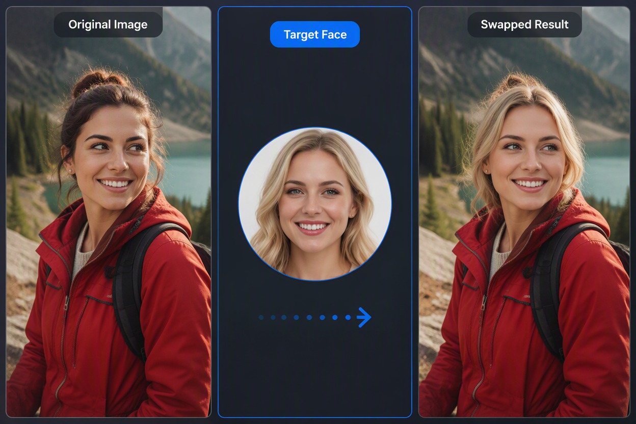 Vidnoz Face Swap product workflow