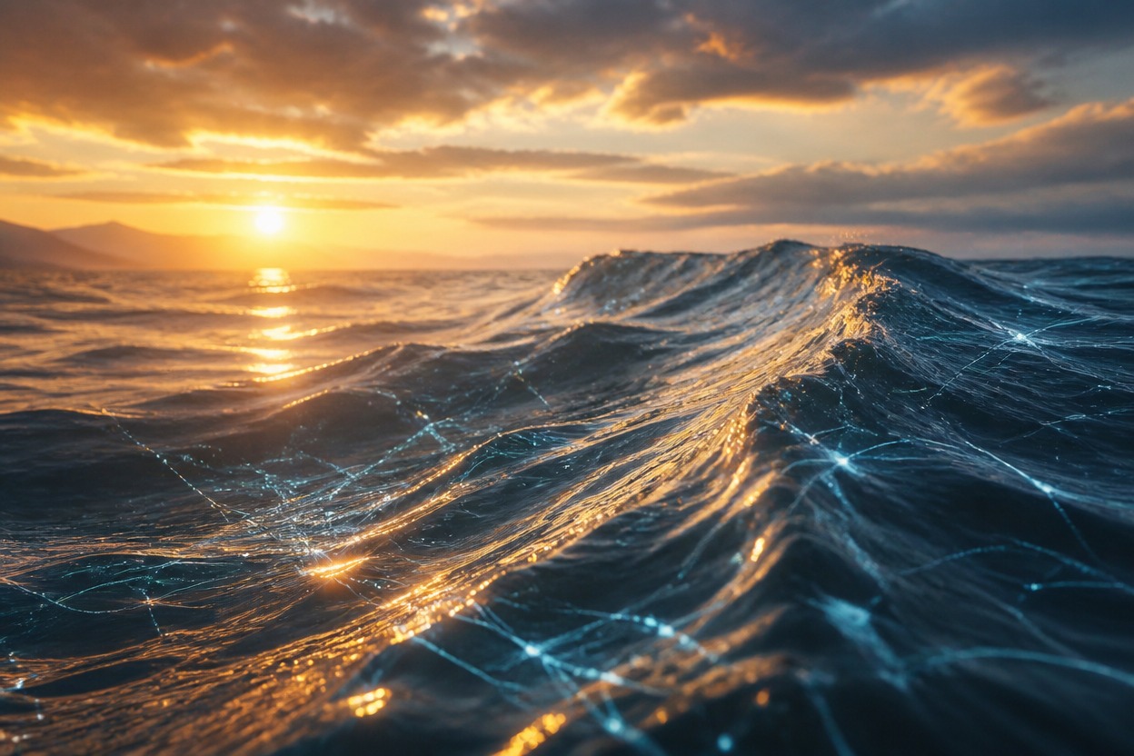 Cinematic ocean production scene illustrating Runway API video generation