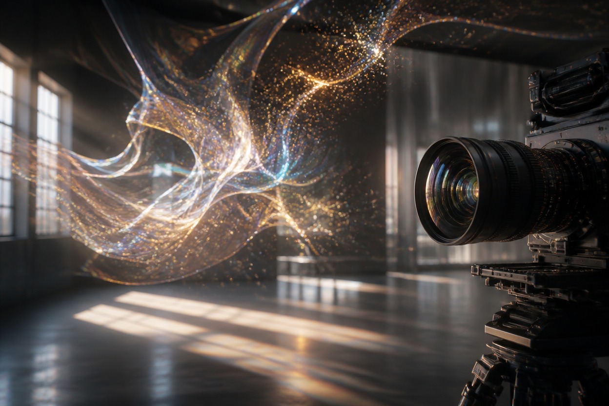 Cinematic production set representing Kling 3.0 Omni API video generation