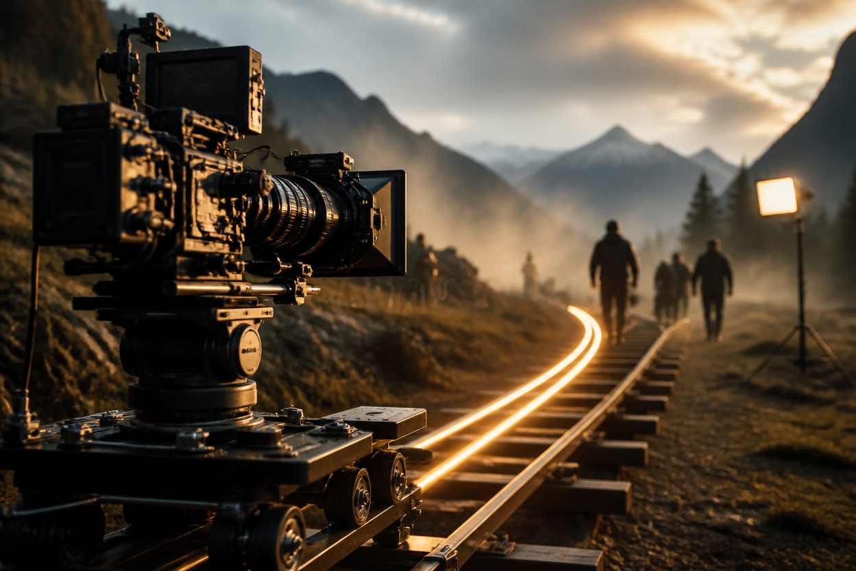 Continuous film set scene visualizing first and last frame control