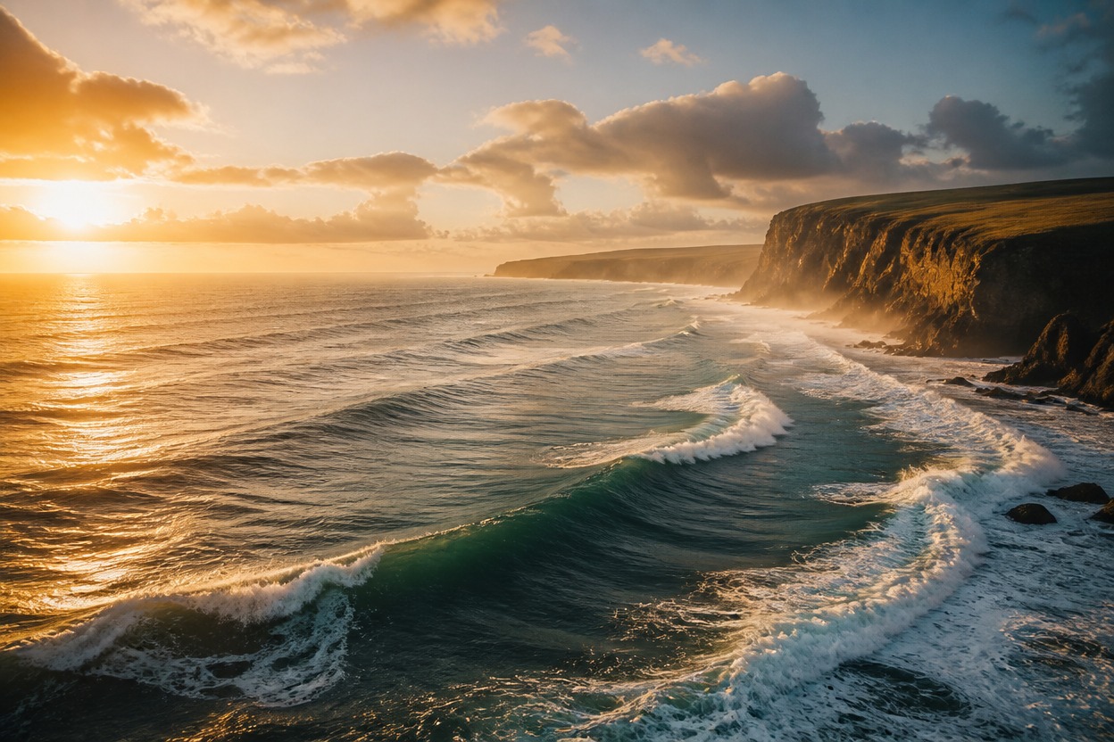 Cinematic coastal motion scene for Seedance 2.0 Mini video generation