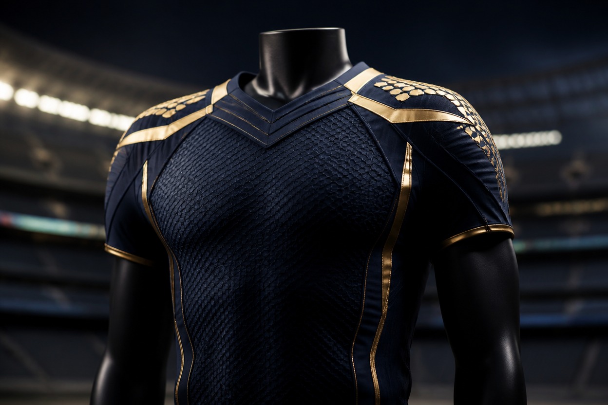 Custom football uniform created with AI